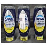 3- Dawn Platinum dish soap 20.5oz each