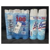 6- Lysol disinfectant spray , 19oz each