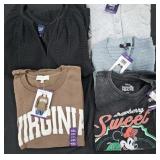 Women's size 2XL sweatshirts and shirts. Most NEW