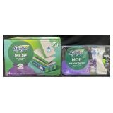 64 Swiffer mop cloths & 27 Swiffer mop heavy duty