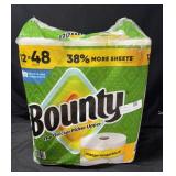 12- Large Rolls Bounty Paper Towels