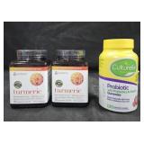 2- Turmeric 150 count each. Culturelle probiotic
