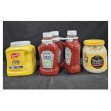 French's yellow mustard 105oz. 3- Heinz ketchup