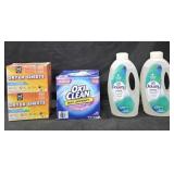 2- Downy Rinse out Odor 87oz each. Oxi Clean