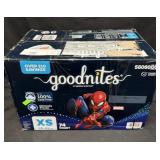 74ct. Box of Goodnites Size XS Nighttime