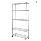 Seville Classics 4-tier steel wire shelving, 36ï¿½