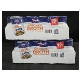 2- Swanson chicken broth 12 cans each