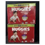 2- 192ct. Bags of Huggies Little Movers Size 3