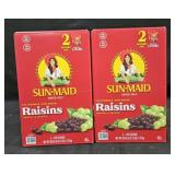 2- Sun Maid raisins 60oz each