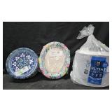 Ultra dinner paper plates 204 count. Decorated