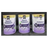 3- Gentle Premium baby formula 34oz each