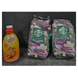 2- Starbucks whole bean Espresso coffee 40oz