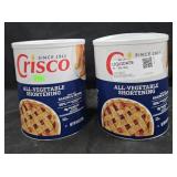 2- Crisco vegetable shortening 6lb each
