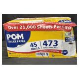 45ct. Box of POM Individually Wrapped Toilet
