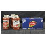 Barilla thin spaghetti 6lb. 3- Prego traditional