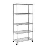 Seville Classics 5-Tier Steel Wire Shelving, 30'