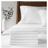 Hospitality Bulk Fitted Bed Sheets, 6-Pack,