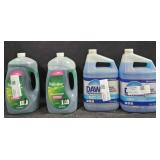 2- Palmolive dish soap 102oz. 2- Dawn pot and pan