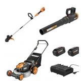 (MSRP: $250) Worx 40v Combo, Includes 20' Push