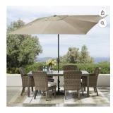 10' Rectangular Umbrella with Sunbrella Fabric