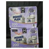 2- Power Flex 13 gallon trash bags 200 count each