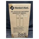 2pk. Acacia Salt & Pepper Grinder Set