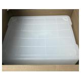 Iris Clear Plastic Totes w/ Lids, NOT CHECKED