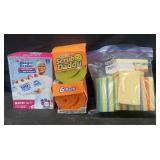 12 magic erasers, 6 Scrub Daddy Colors scrubber &