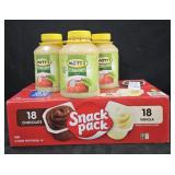 3- Mott's Applesauce 46oz each. Snack Pack