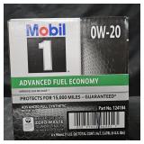 Mobil 1 synthetic motor oil 0W-20. 6 Qt