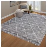 Lenox Shag Rug in Marrah Gray, 5ï¿½ x 7ï¿½