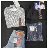 Girl's size 14/16 Levi's jean shorts, hoodie and