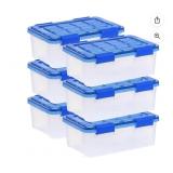 IRIS USA WeatherPro, 16 Quart Clear Plastic