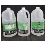 3- Distilled White Vinegar 1 gallon each