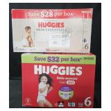 Huggies size 6 diapers 204 count