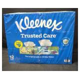 12- Flat Boxes of Kleenex Trusted Care Facial
