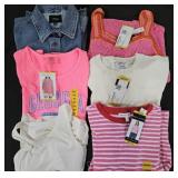 Women's size Medium denim jacket and shirts. Most