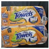 2- Super Premium Paper Towels 15 rolls each