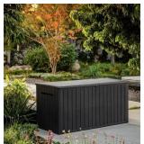 (MSRP: $130) Keter 170 Gal. Resin Deck Box Large
