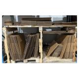 Collection of corrugated shipping boxes, various