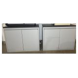 2 metal cabinets, each: 36ï¿½ x 18ï¿½ x 29ï¿½ high,