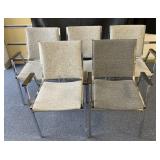 5 metal chairs, 33ï¿½ high