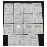 1,080 Autofrost adhesion microscope slides, new