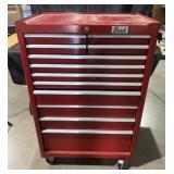 Beach rolling tool box and tools, 28ï¿½ x 18ï¿½ x 42ï¿½