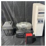 2 heaters, 2 stereos and bug light, untested