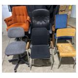 6 chairs,