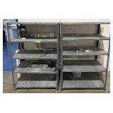 2 metal shelves, 36ï¿½ x 24ï¿½ x 54ï¿½ high, contents