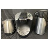 Metric coffee maker, hot water kettle & carafe,