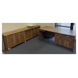Office desk and credenza, desk: 72ï¿½ x 30ï¿½ x 29ï¿½