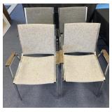 4 metal chairs, 30ï¿½ high